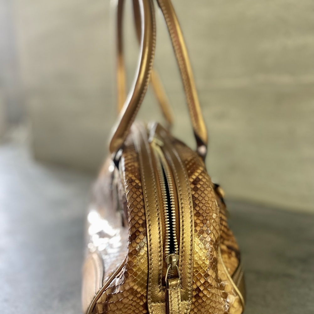 Gucci Python Bowler Purse NWT - Picture 13 of 16